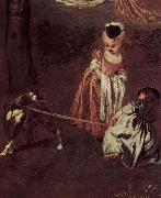 Jean antoine Watteau Vergnegen im Freien (Amusements champetres), Detail oil painting artist